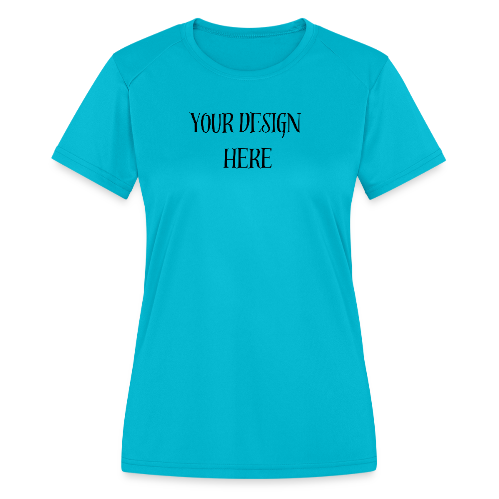 Women's Moisture Wicking T-Shirt - turquoise