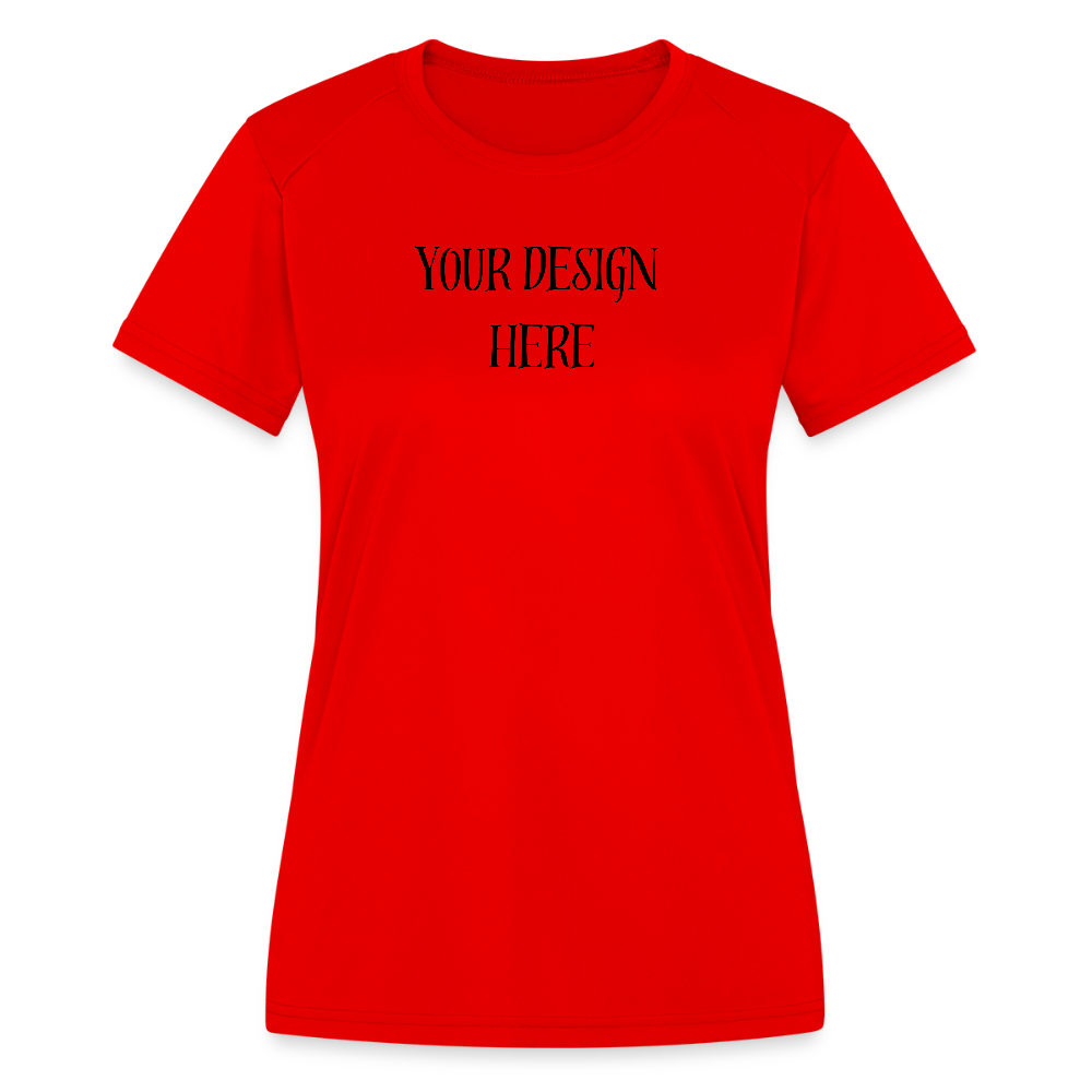 Women's Moisture Wicking T-Shirt - red