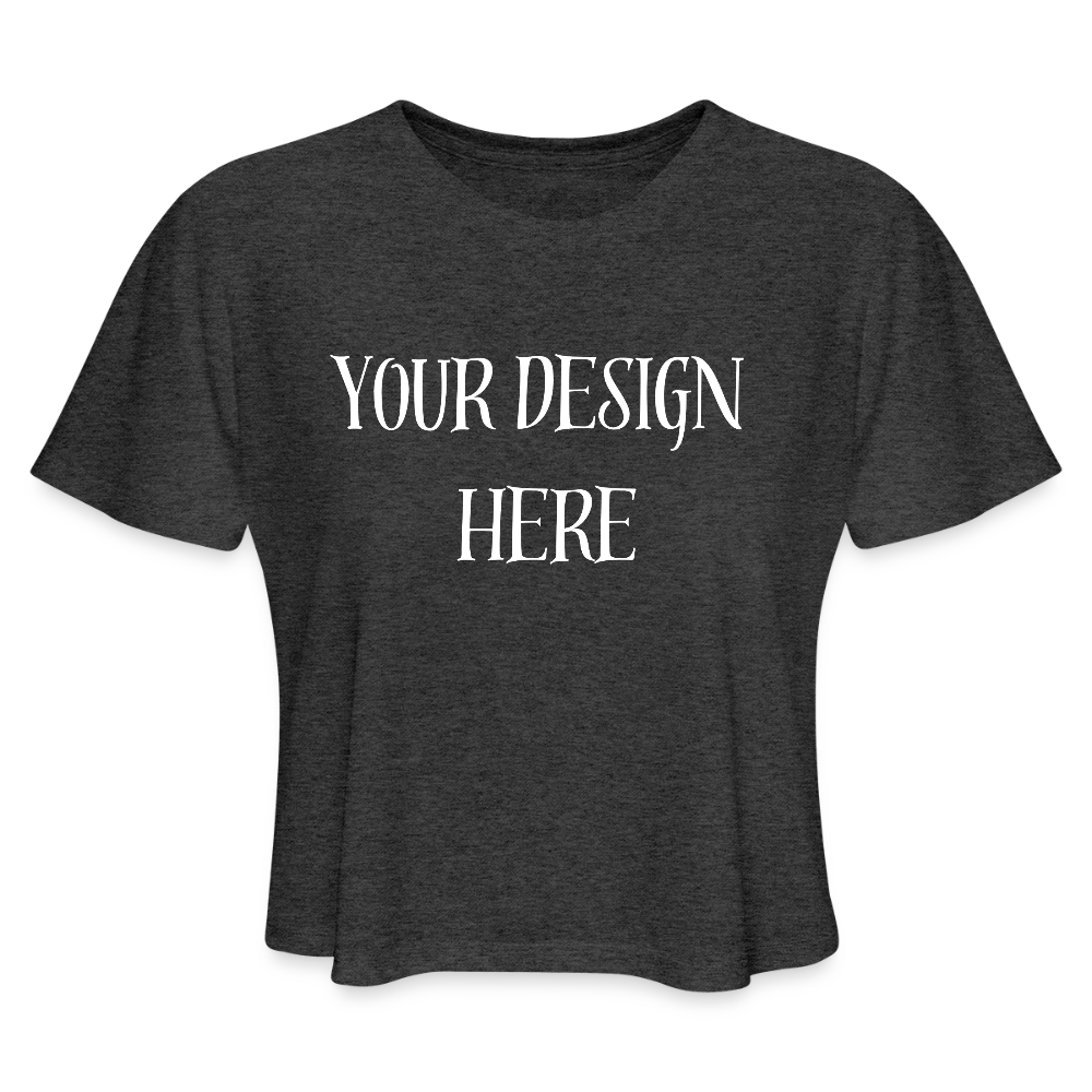 Women's Cropped T-Shirt - deep heather