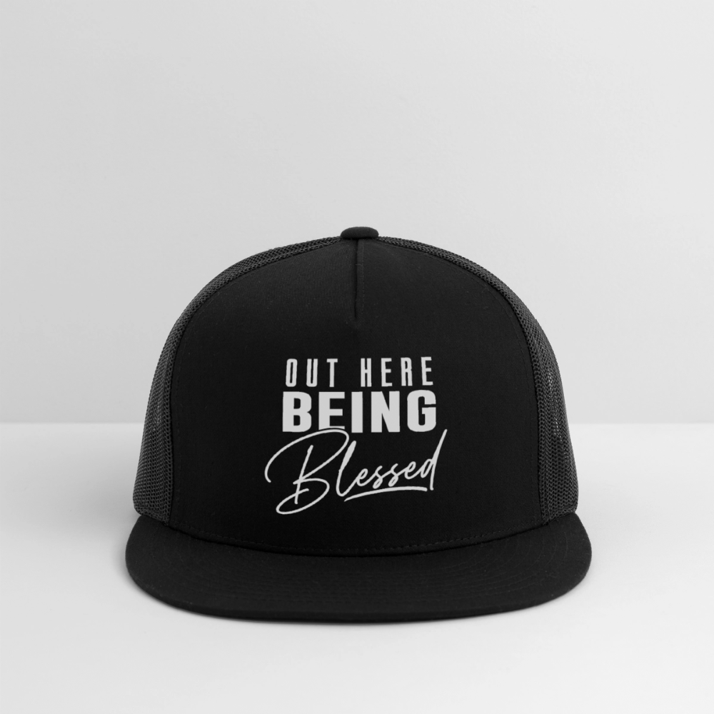 Out Here Being Blessed Hat - black/black