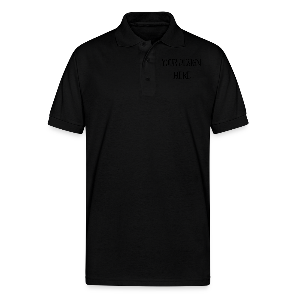 Unisex Jersey Polo - black
