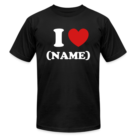 I Heart Custom T-Shirt - black