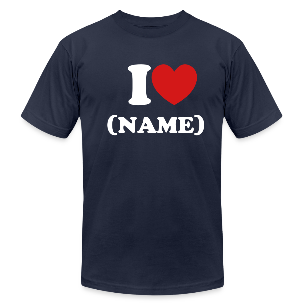 I Heart Custom T-Shirt - navy