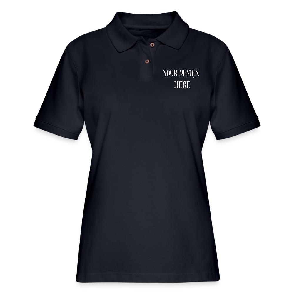 Women's Pique Polo Shirt - midnight navy