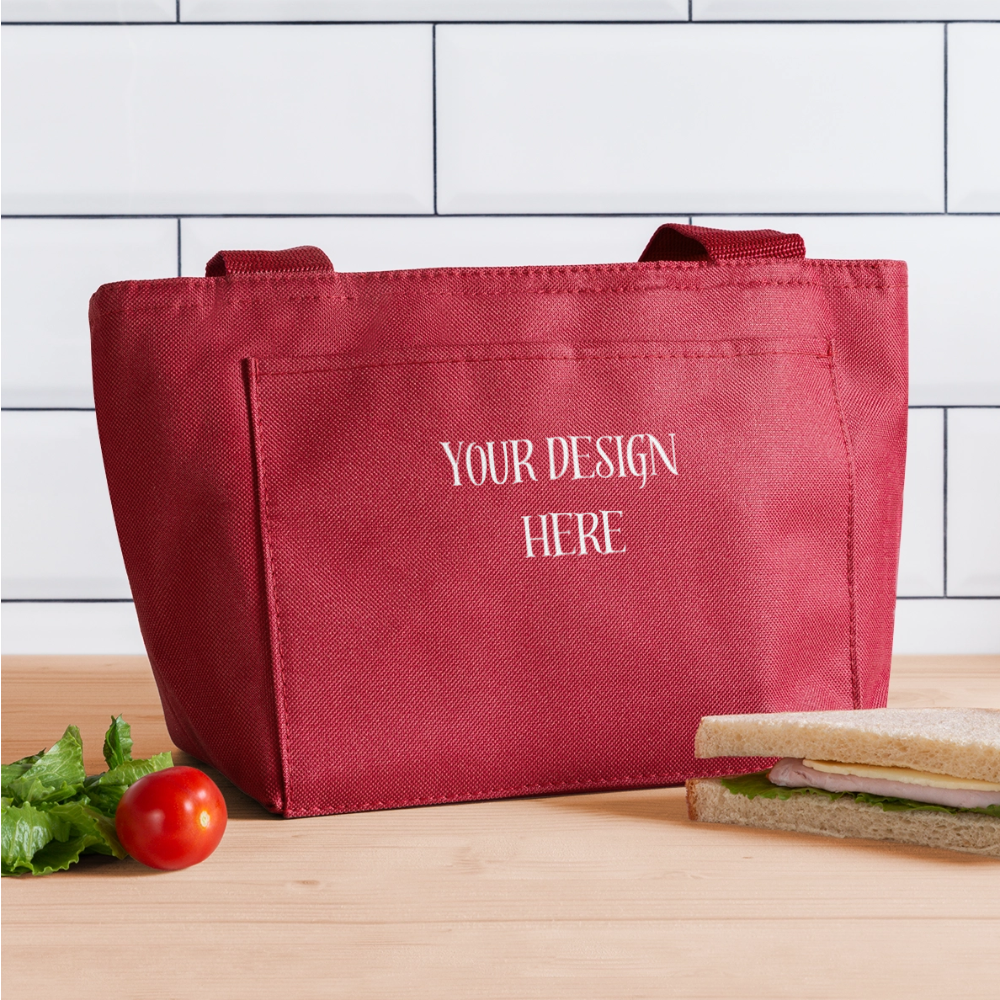 Insulated Lunch Bag - red