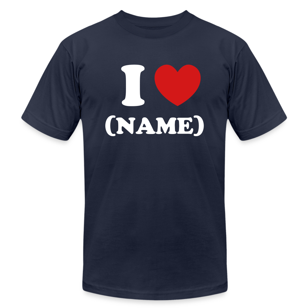 I Heart Custom T-Shirt - navy