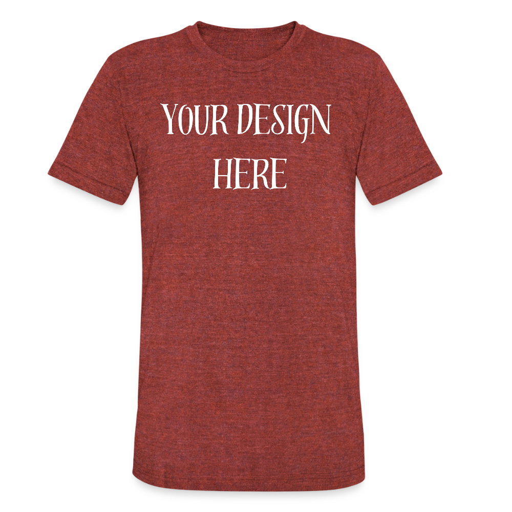 Unisex Tri-Blend T-Shirt - heather cranberry