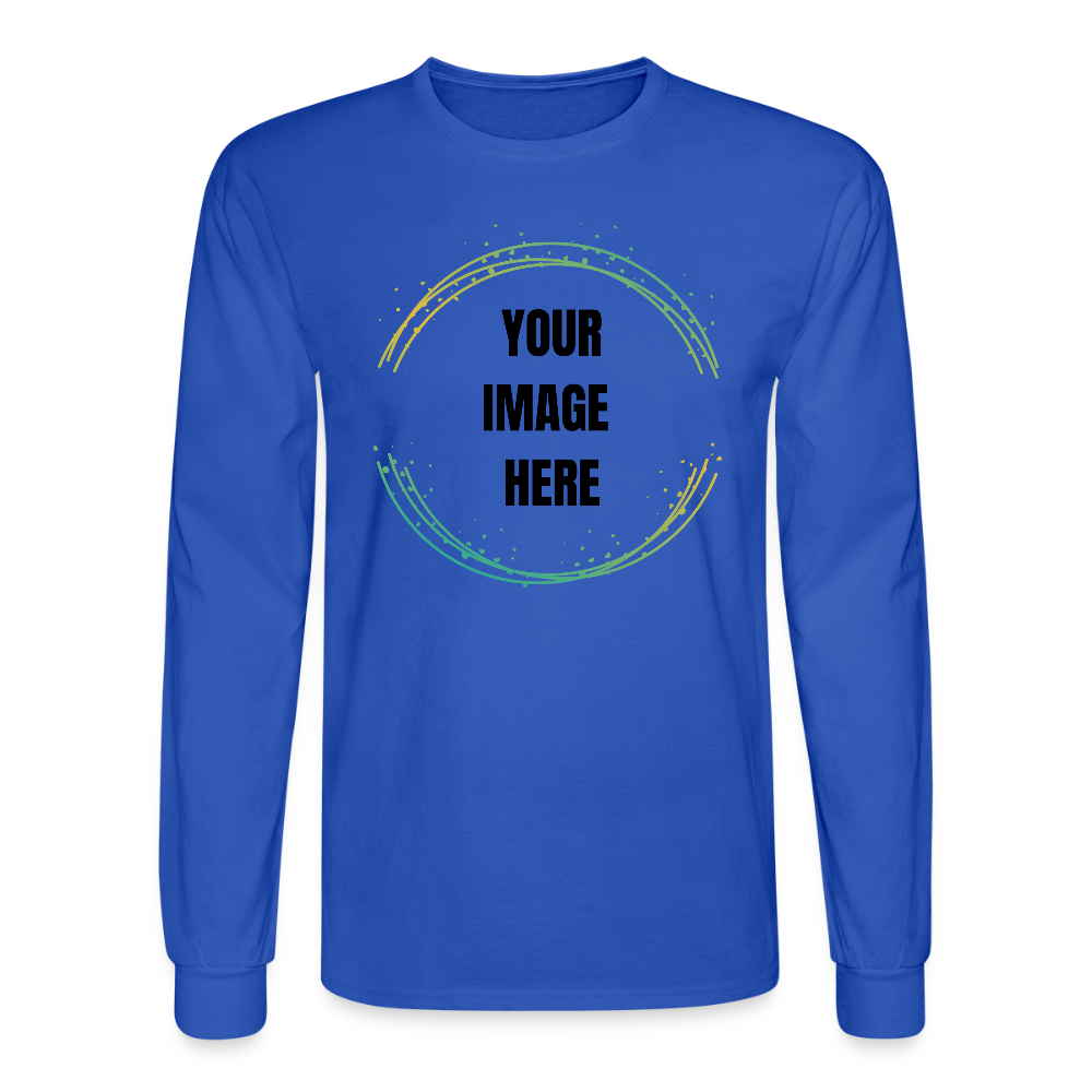 Men's Long Sleeve Shirt - royal blue
