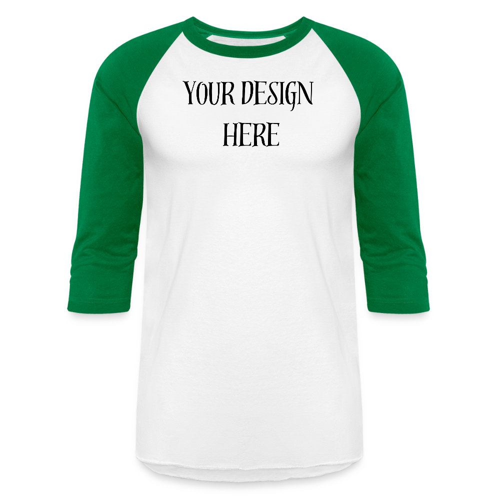Baseball Tee - white/kelly green
