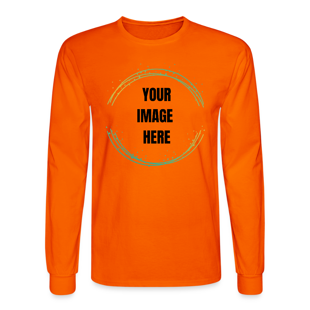 Men's Long Sleeve Shirt - orange