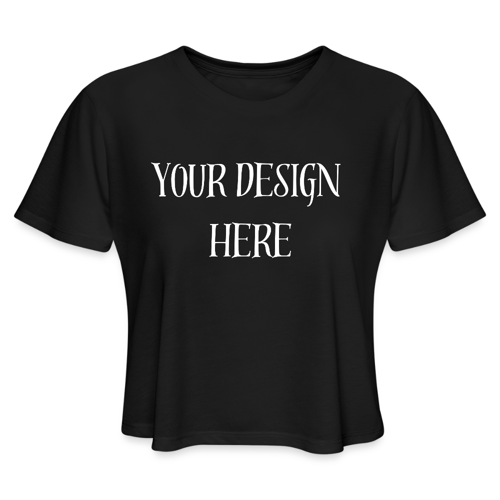 Women's Cropped T-Shirt - black