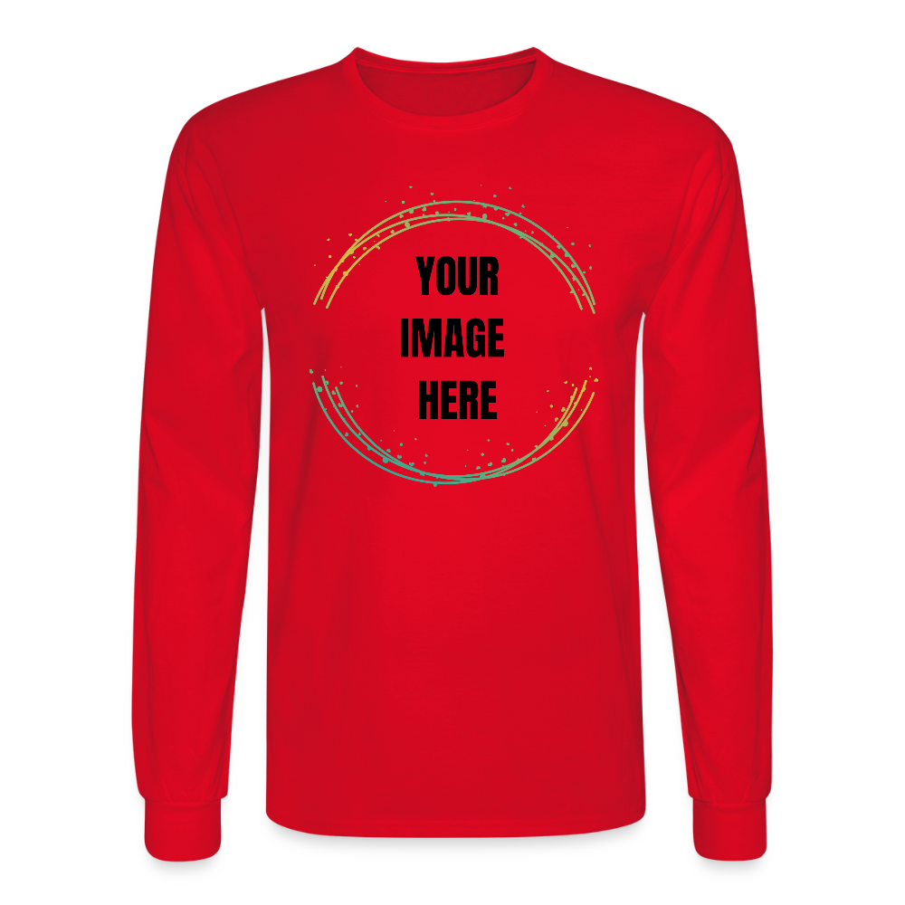 Men's Long Sleeve Shirt - red