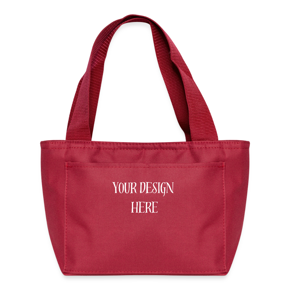 Insulated Lunch Bag - red