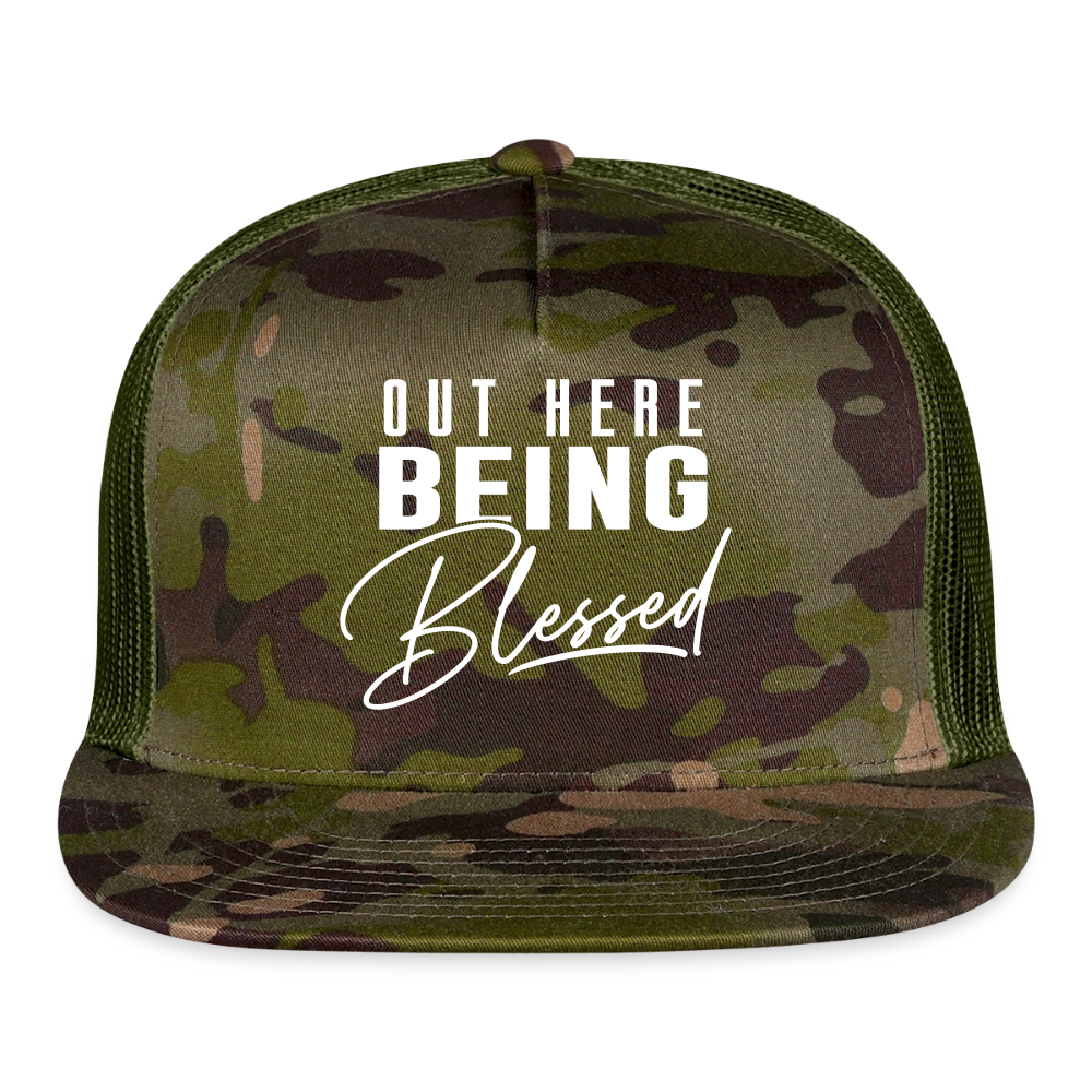 Out Here Being Blessed Hat - MultiCam\green