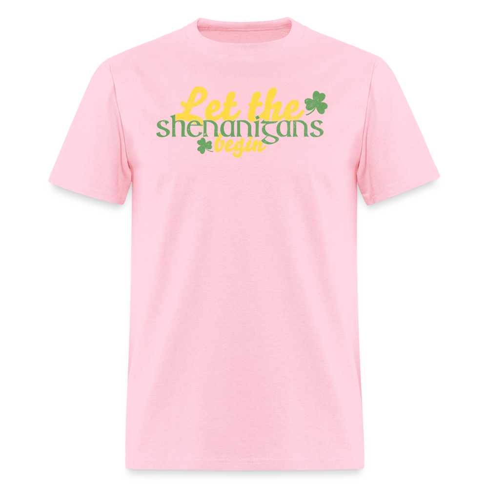 Let The Shenanigans Begin T-Shirt - pink