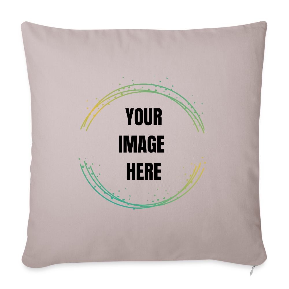 Throw Pillow Cover 18” x 18” - light taupe