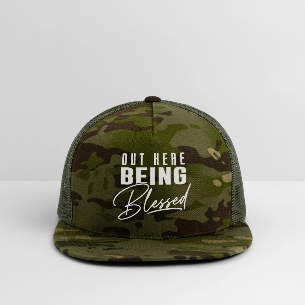 Out Here Being Blessed Hat - MultiCam\green
