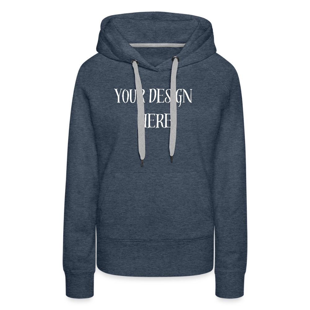 Women's Hoodie - heather denim