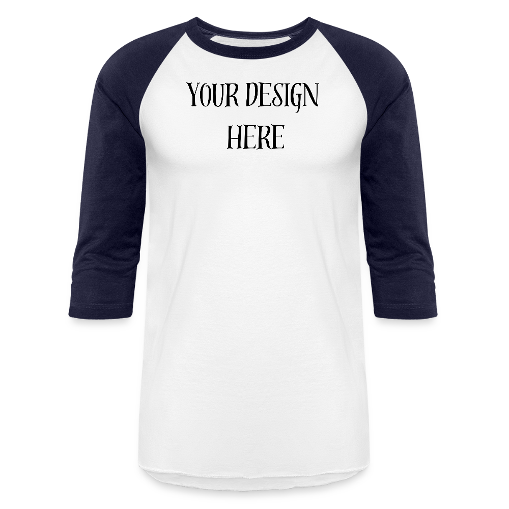 Baseball Tee - white/navy