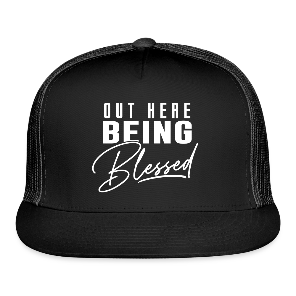 Out Here Being Blessed Hat - black/black