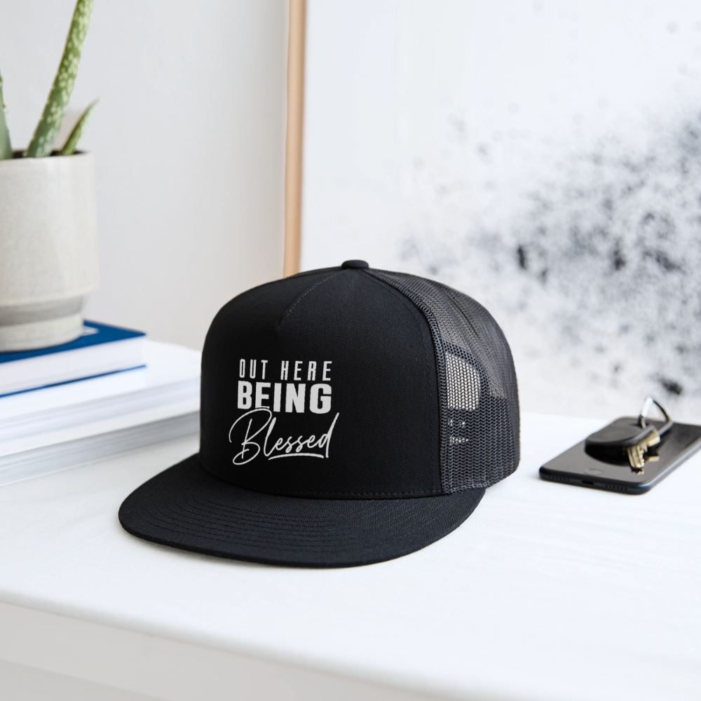 Out Here Being Blessed Hat - black/black