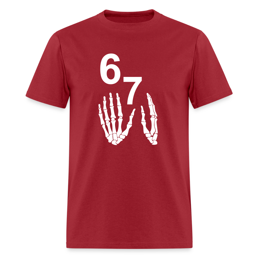 67 Tee - dark red