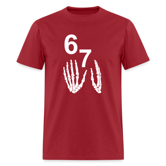 67 Tee - dark red