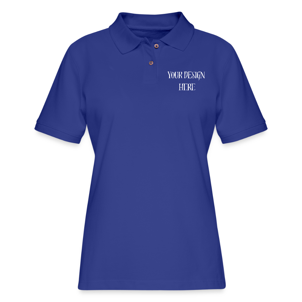 Women's Pique Polo Shirt - royal blue