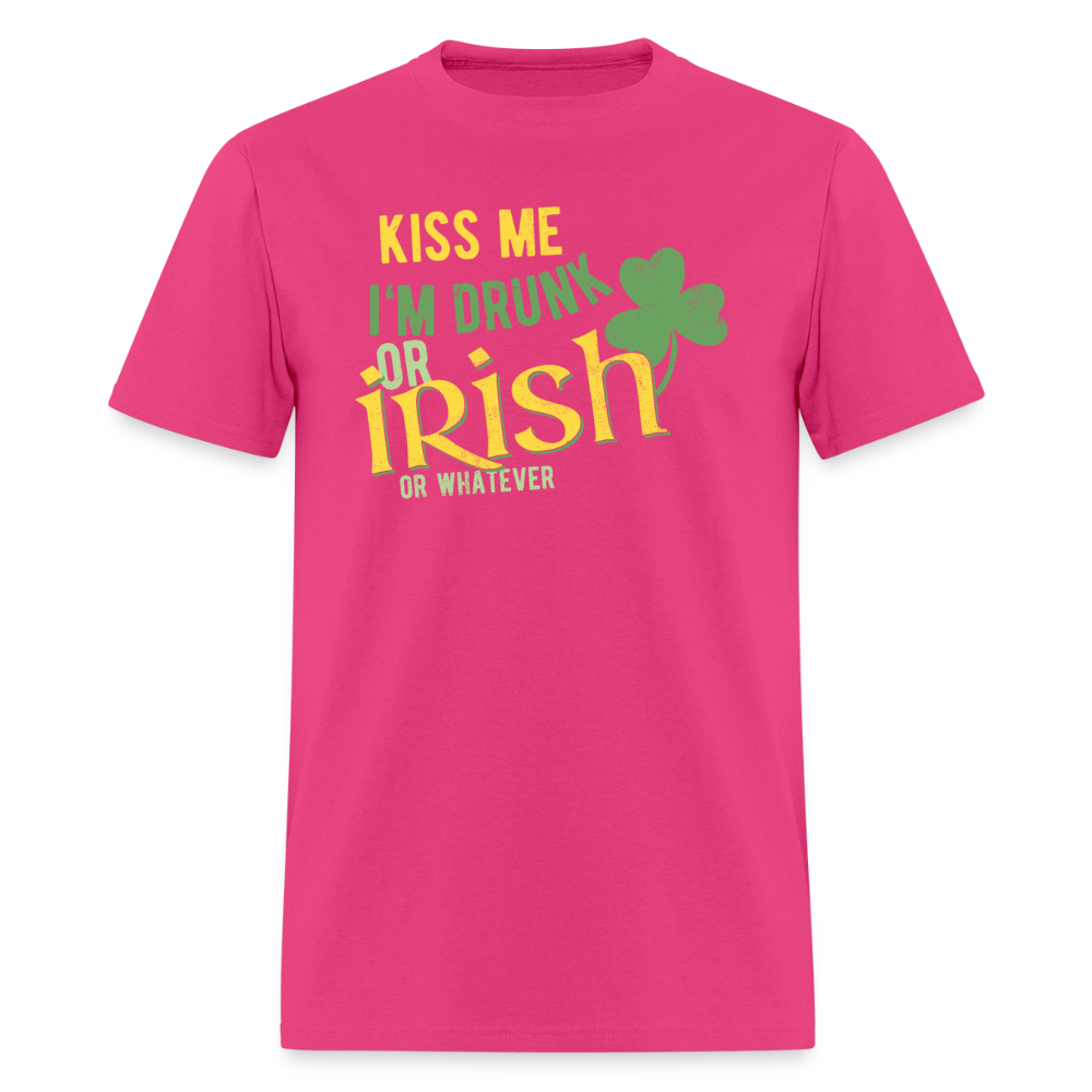 Drunk or Irish T-Shirt - fuchsia