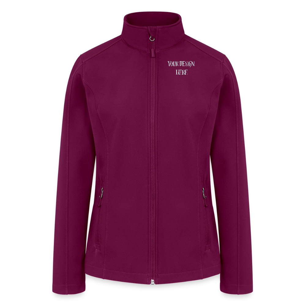 Women’s Soft Shell Jacket - raspberry