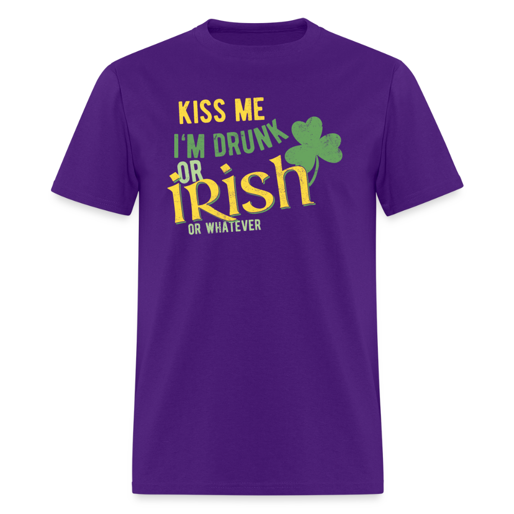 Drunk or Irish T-Shirt - purple