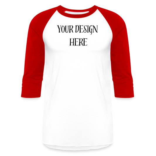 Baseball Tee - white/red