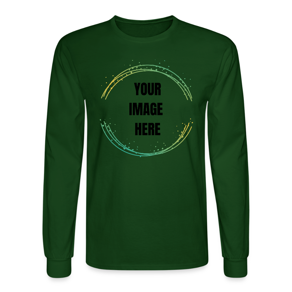 Men's Long Sleeve Shirt - forest green