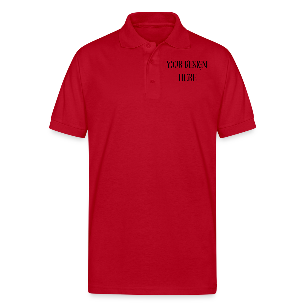 Unisex Jersey Polo - red