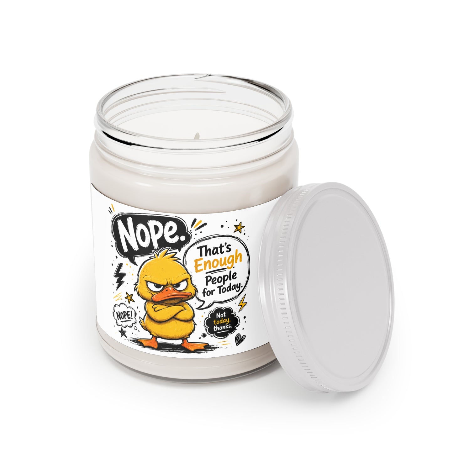 "Nope. That's Enough People for Today" 9oz- Scented Soy Candle