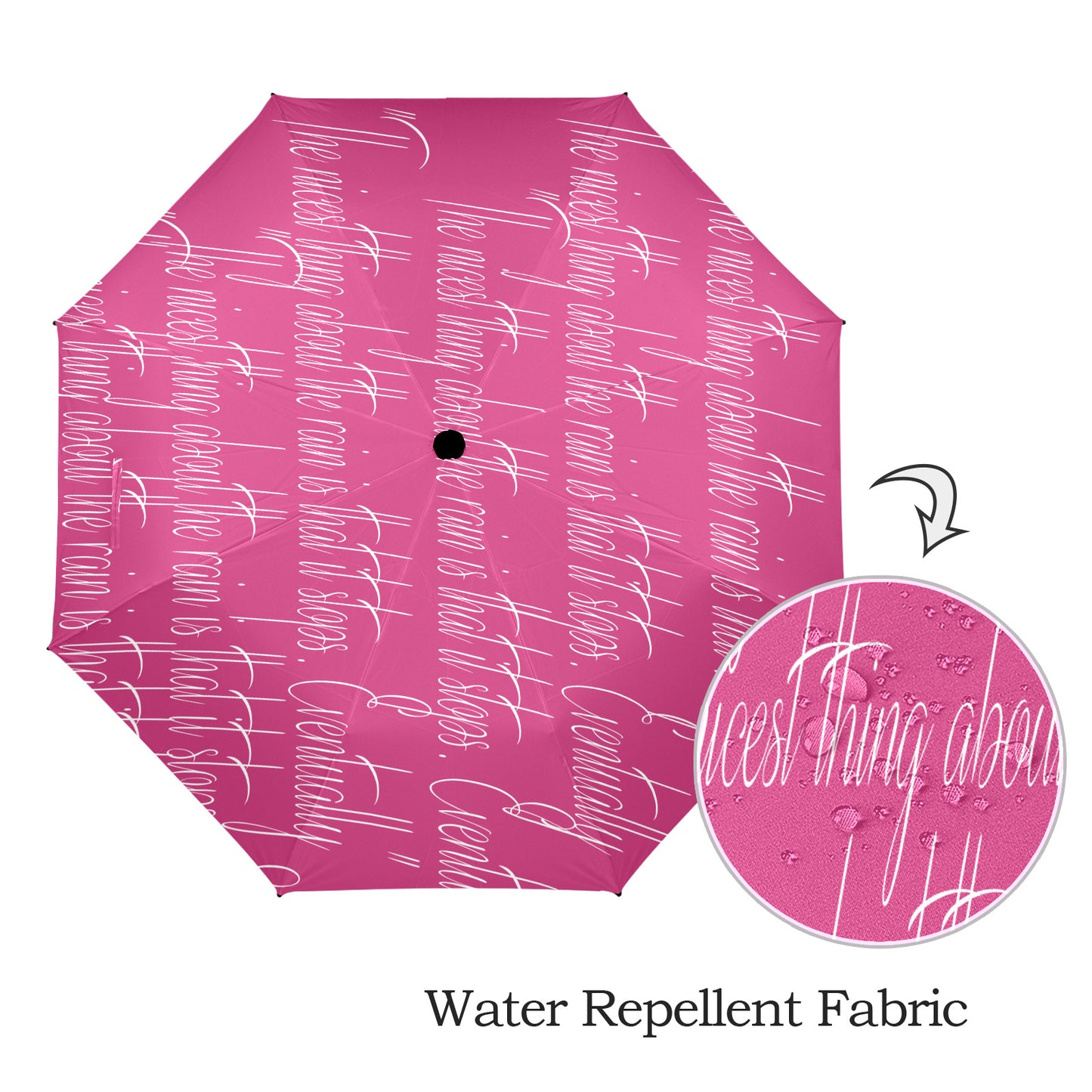 Nicest Thing Pink Semi-Automatic Foldable Umbrella