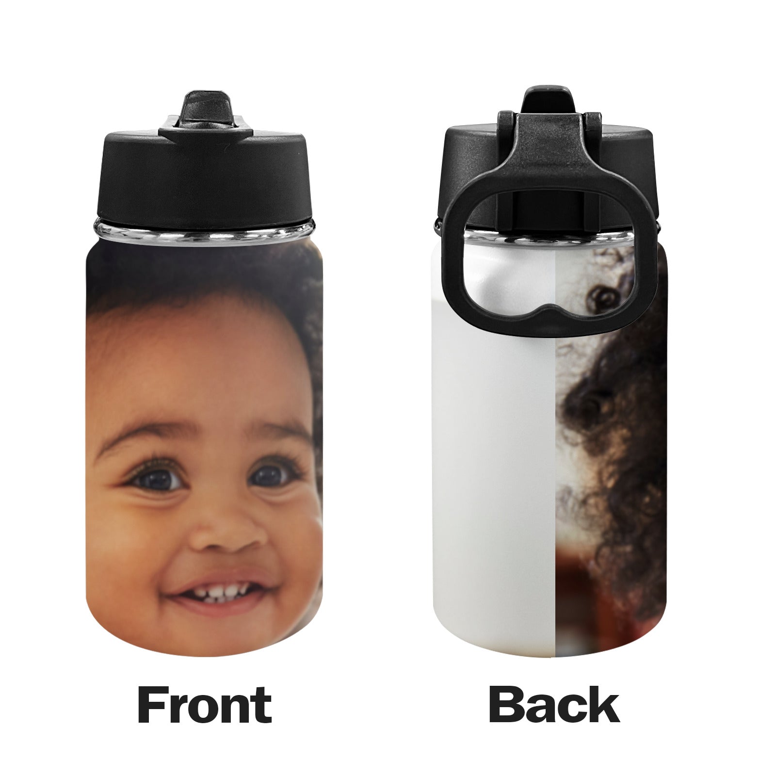Kids Water Bottle with Straw Lid (12 oz)