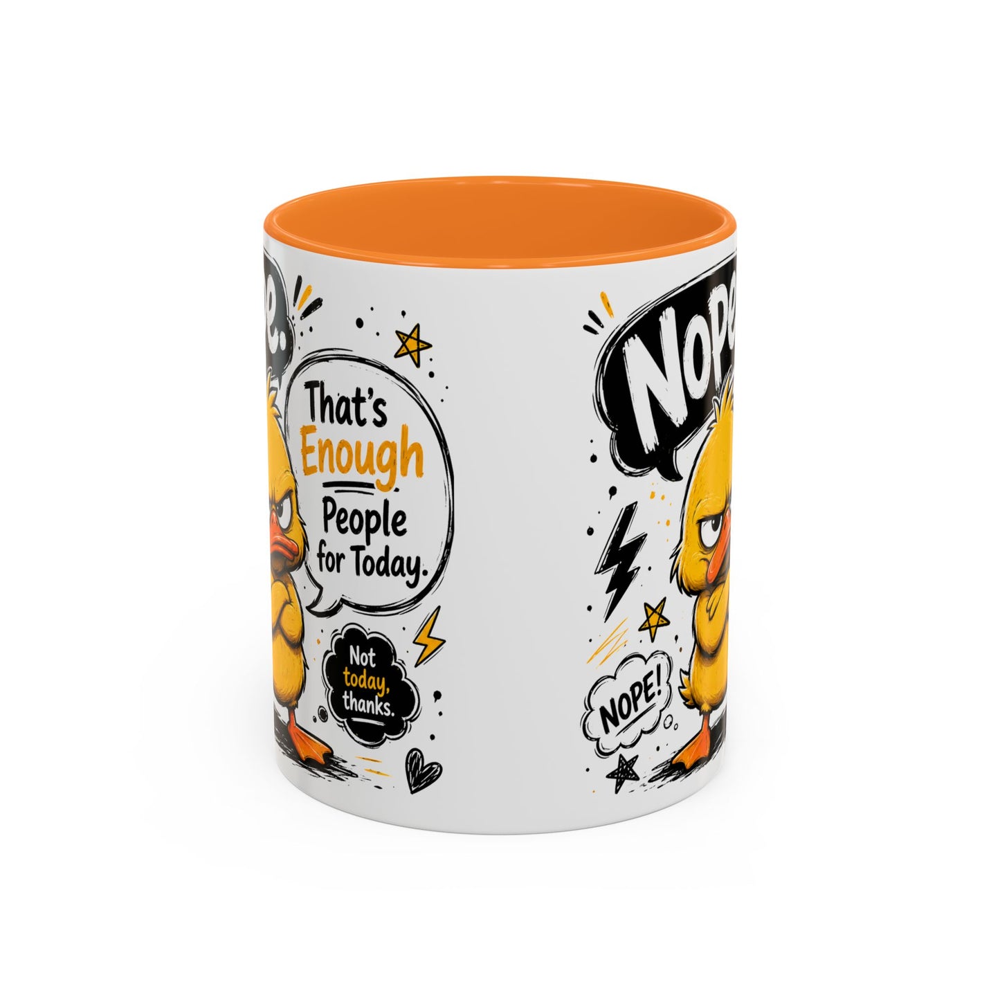 Nope Not Today - Colorful Mugs (11oz, 15oz)