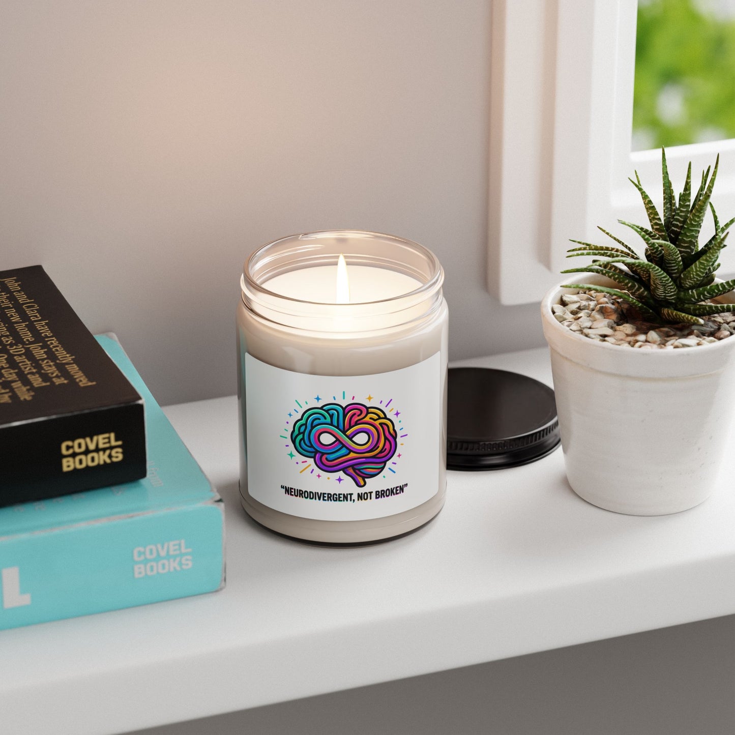 Neurodivergent Not Broken Soy Candle | Autistic Pride, Sensory-Friendly