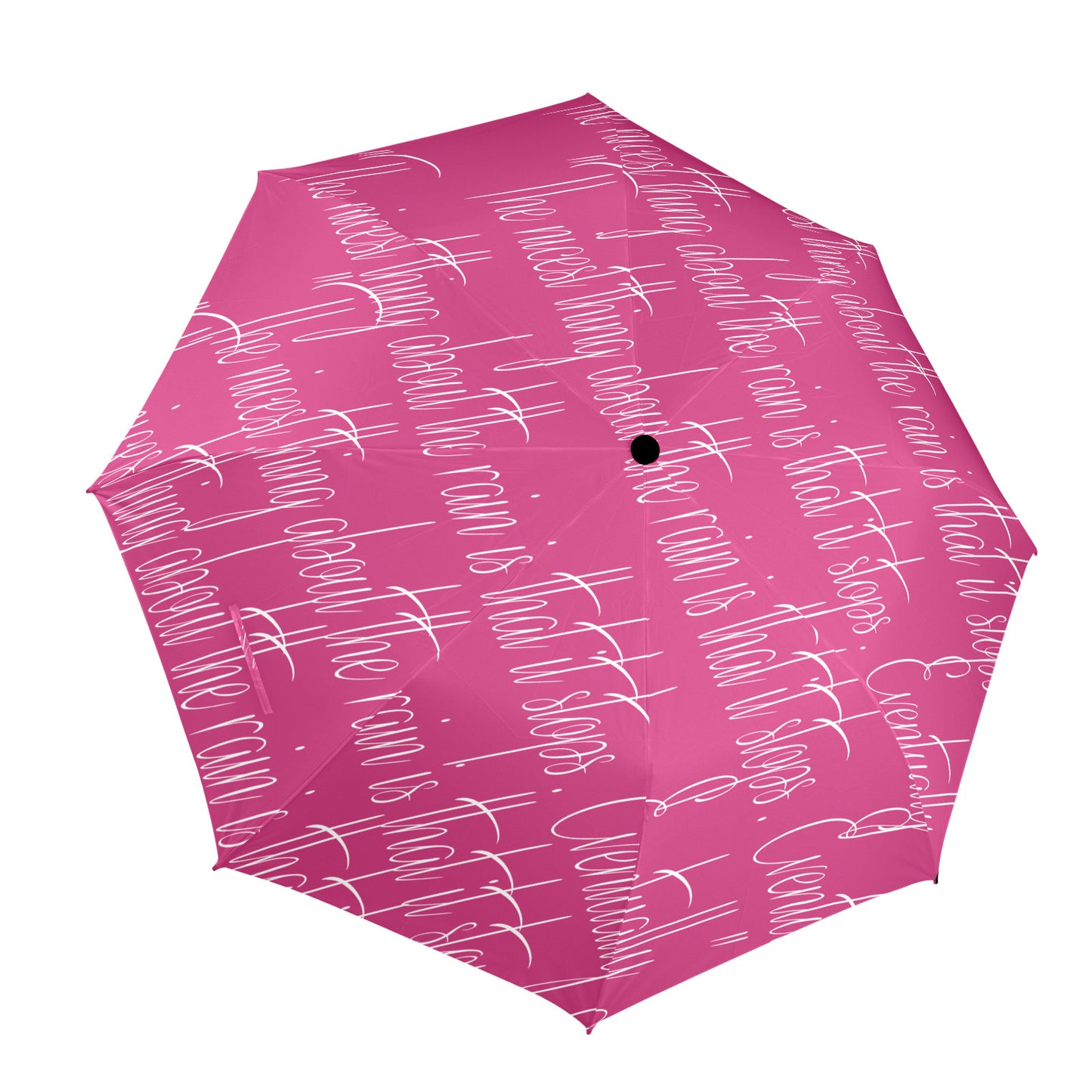 Nicest Thing Pink Semi-Automatic Foldable Umbrella