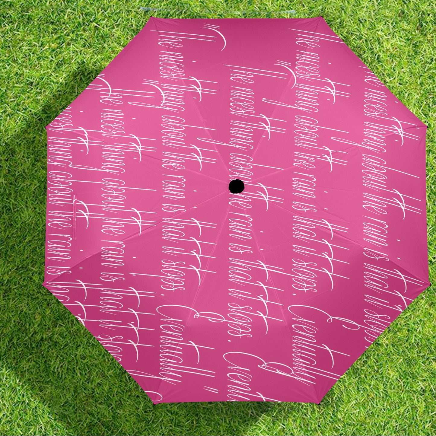 Nicest Thing Pink Semi-Automatic Foldable Umbrella