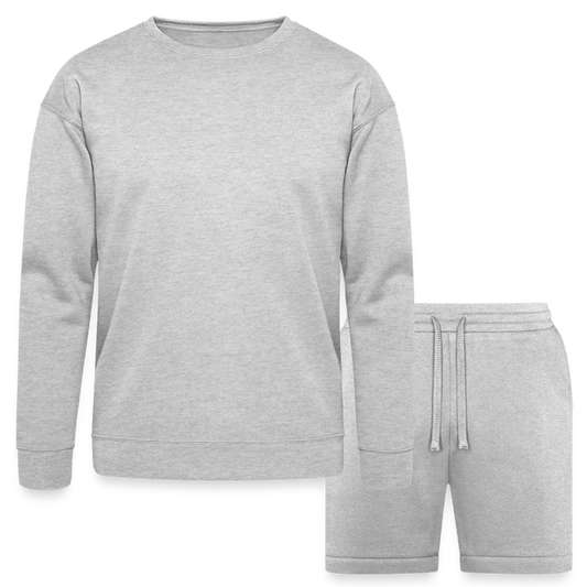 Unisex Sweatshirt & Short Set - heather gray