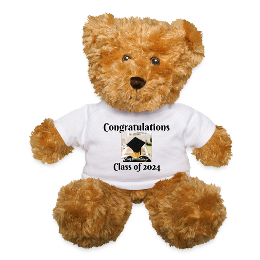 Personalized Class '24 Teddy Bear - white