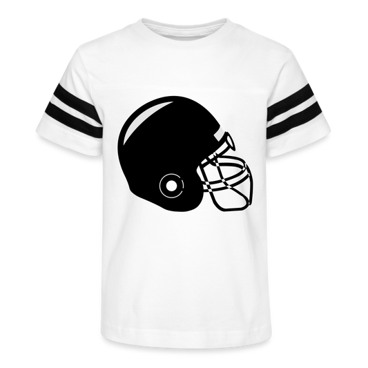 Kid's Football Tee - white/black