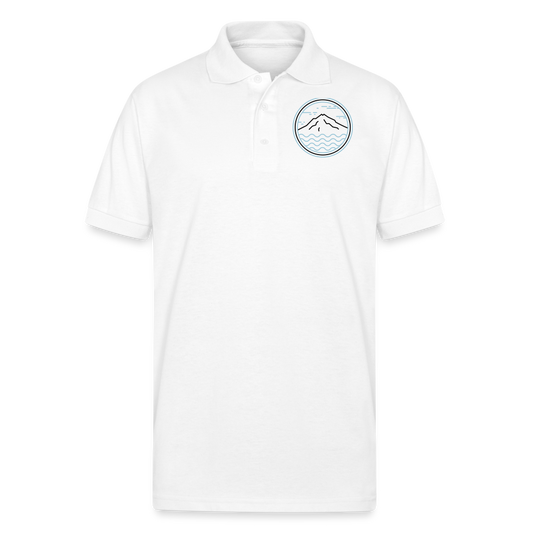 Unisex Jersey Polo - white