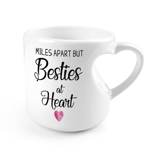 Besties Heart-shaped Mug