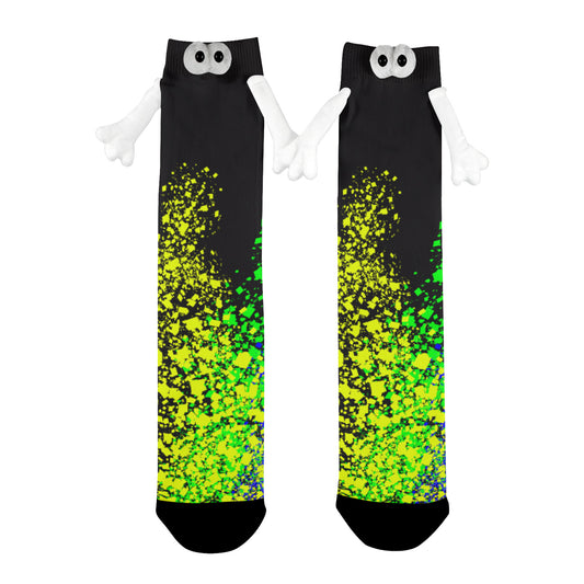 Rainbow Art Holding Hands Socks for Men